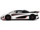 2015 Koenigsegg Agera RS White and Black with Red Interior 1/18 Model Car GT Spirit GT877