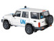 2014 Toyota Land Cruiser LC76 White United Nations 1/64 Diecast Model Car by Paragon Models PA-55319