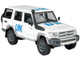 2014 Toyota Land Cruiser LC76 White United Nations 1/64 Diecast Model Car by Paragon Models PA-55319