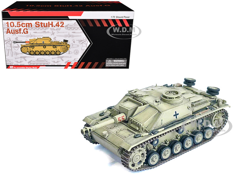 Germany 10 5cm StuH 42 Ausf G Tank Panzer Regiment Hermann Goring Italy 1944 NEO Dragon Armor Series 1/72 Plastic Model Dragon Models 63253