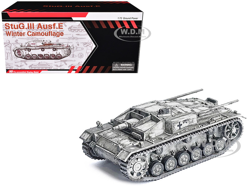 Germany StuG III Ausf E Tank Winter Camouflage StuG Abt 202 Russia 1942 NEO Dragon Armor Series 1/72 Plastic Model Dragon Models 63255