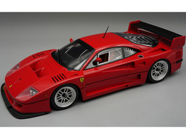 Ferrari F40 LM Red with Enkei Silver Wheels Press Version 1996 Mythos Series Limited Edition to 200 pieces Worldwide 1/18 Model Car Tecnomodel TM18-286G