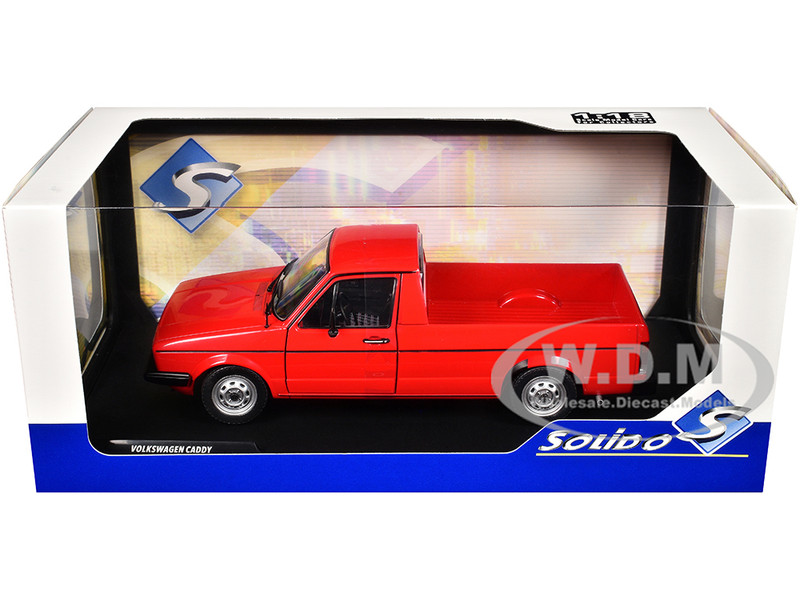 1983 Volkswagen Caddy MK 1 Pickup Truck Mars Red 1/18 Diecast