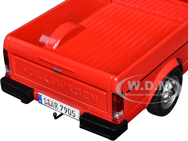 1983 Volkswagen Caddy MK 1 Pickup Truck Mars Red 1/18 Diecast
