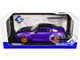 2022 Nissan Skyline GT R R35 Liberty Walk Body Kit 2 0 RHD Right Hand Drive Purple Metallic with Black Top and Carbon Hood Purplezilla 1/18 Diecast Model Car Solido S1805812
