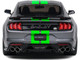 2020 Ford Shelby Mustang GT500 Carbonized Gray Metallic with Neon Green Stripes 1/18 Diecast Model Car Solido S1805911