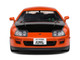 1993 Toyota Supra MK4 A80 RHD Right Hand Drive Orange Metallic with Black Hood 1/18 Diecast Model Car Solido S1807605