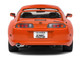 1993 Toyota Supra MK4 A80 RHD Right Hand Drive Orange Metallic with Black Hood 1/18 Diecast Model Car Solido S1807605