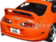1993 Toyota Supra MK4 A80 RHD Right Hand Drive Orange Metallic with Black Hood 1/18 Diecast Model Car Solido S1807605