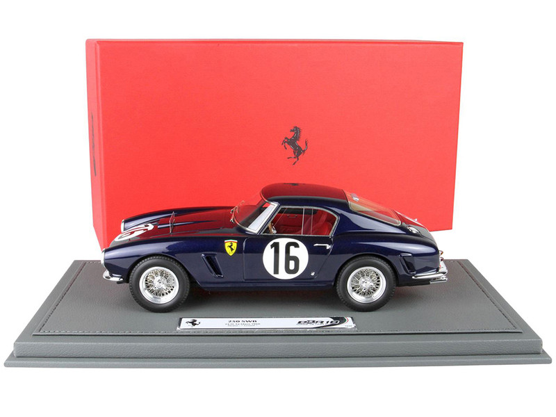 Ferrari 250 SWB #16 Fernand Tavano Loustel Pierre Dumay Winner GT3 0 24 Hours of Le Mans 1960 with DISPLAY CASE Limited Edition to 99 pieces Worldwide 1/18 Model Car BBR BBR1846E