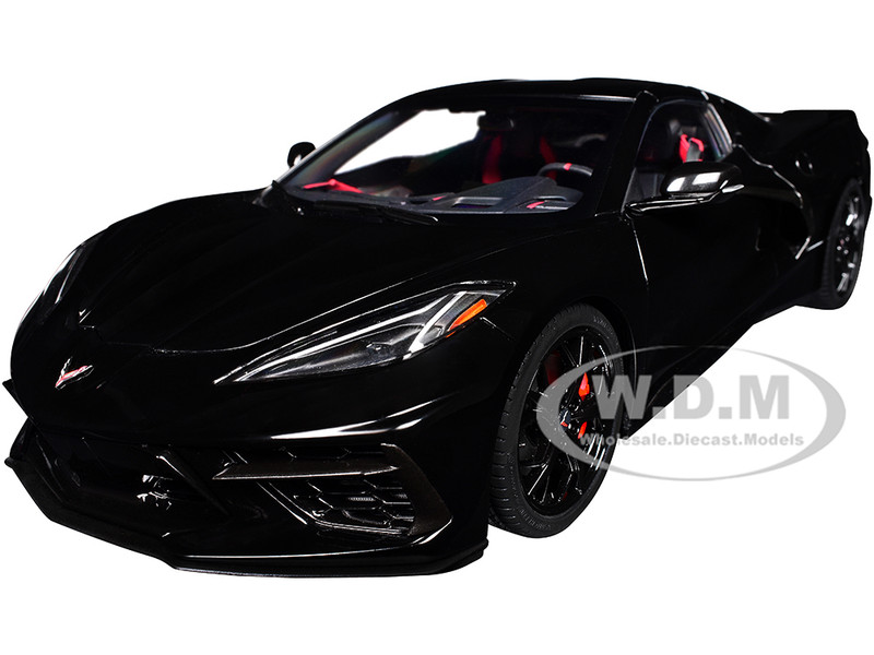 2020 Chevrolet Corvette C8 Stingray Black 1/18 Model Car Autoart 71280