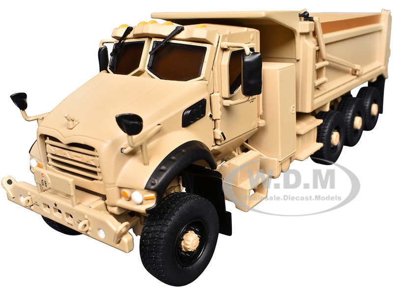 Mack Defense M917A3 Heavy Dump Truck Tan 1/50 Diecast Model First Gear 50-3495