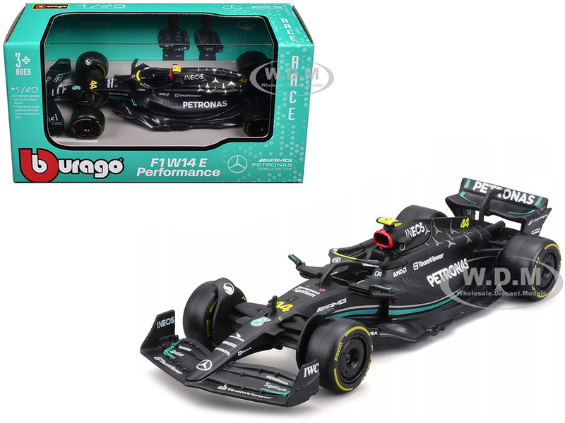 Mercedes AMG F1 W14 E Performance #44 Lewis Hamilton Petronas Formula One F1 World Championship 2023 1/43 Diecast Model Car Bburago 38080LH