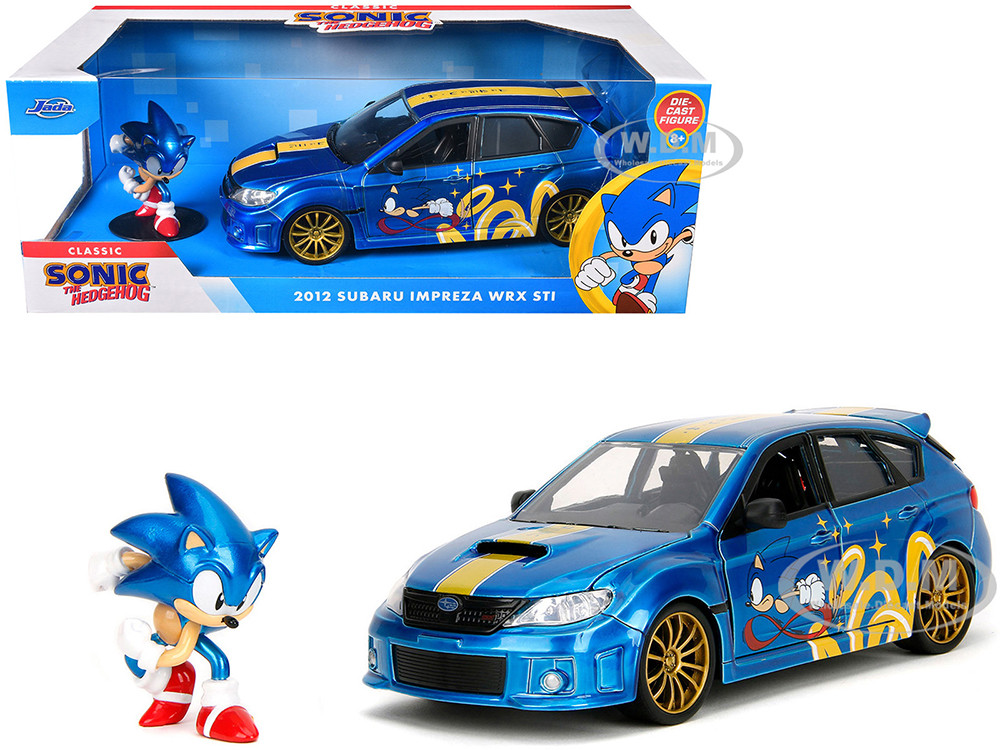 (未使用･未開封品)2012 Subaru Impreza WRX STI Blue JDM Tuners 1/24 Diecast Model Car by Jada""" 2012 Subaru Impreza WRX STI Blue Metallic with Graphics and