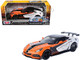 2019 Chevrolet Corvette ZR1 #24 Orange and White with Black Graphics GT Racing Series 1/24 Diecast Model Car Motormax 73796