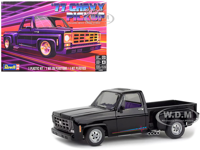 Level 4 Model Kit 1977 Chevrolet Street Pickup Truck 1/25 Scale Model Revell 14552
