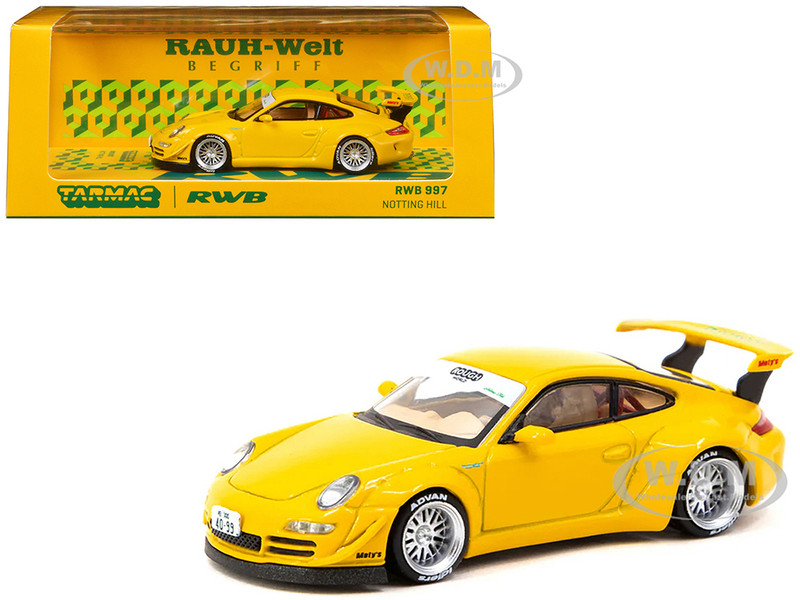 RWB 997 Yellow Notting Hill Hobby64 Series 1/64 Diecast Model Car Tarmac Works T64-057-NO