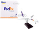 Boeing 757 200F Commercial Aircraft FedEx Federal Express N921FD White with Purple Tail Gemini 200 Series 1/200 Diecast Model Airplane GeminiJets G2FDX981