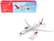 Airbus A350 1000 Commercial Aircraft Virgin Atlantic G VLUX White with Red Tail Snap Fit 1/250 Plastic Model Skymarks SKP4791