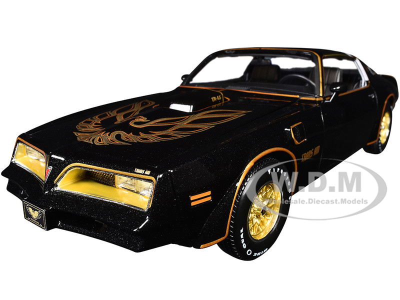 1978 Pontiac Firebird Trans Am Black Metallic with Hood Graphics Special Edition Series 1/18 Diecast Model Car Maisto 31464BK