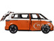 2023 Volkswagen ID Buzz Van Orange and White Special Edition Series 1/24 Diecast Model Car Maisto 32914OR