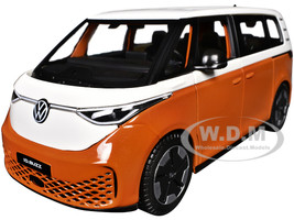 2023 Volkswagen ID Buzz Van Orange and White Special Edition Series 1/24 Diecast Model Car Maisto 32914OR