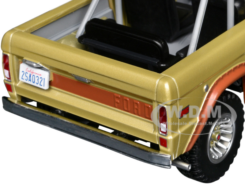1970 Ford Bronco Gold Metallic with Brown Hood and Top 