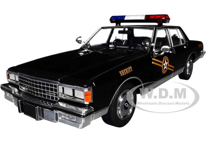1981 Chevrolet Caprice Navajo County AZ Sheriff Black Thelma & Louise 1991 Movie Hollywood Series 20 1/24 Diecast Model Car Greenlight 84203