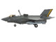 Lockheed Martin F 35B Lightning II Aircraft Beast Mode Black Death VMFA 542 MCAS Cherry Point 2023 United States Marine Corps Air Power Series 1/72 Diecast Model Hobby Master HA4622B