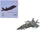 Lockheed Martin F 35B Lightning II Aircraft Beast Mode Black Death VMFA 542 MCAS Cherry Point 2023 United States Marine Corps Air Power Series 1/72 Diecast Model Hobby Master HA4622B