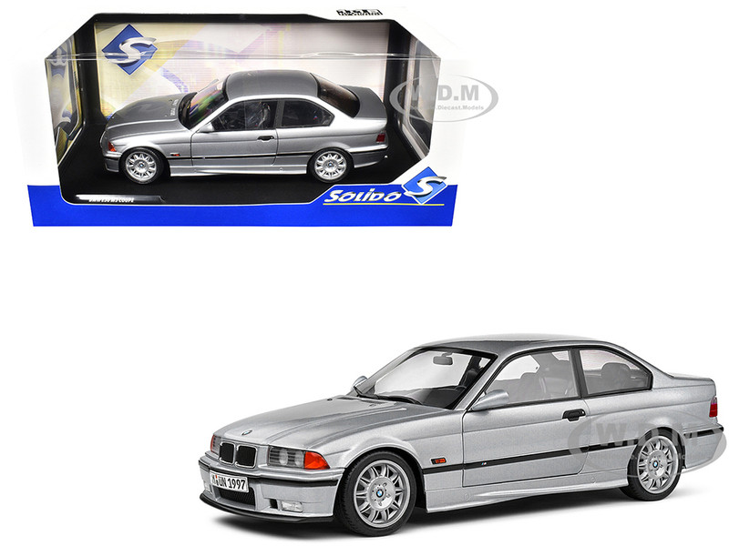 1997 BMW E36 M3 Coupe Artic Silver Metallic 1/18 Diecast Model Car Solido S1803913