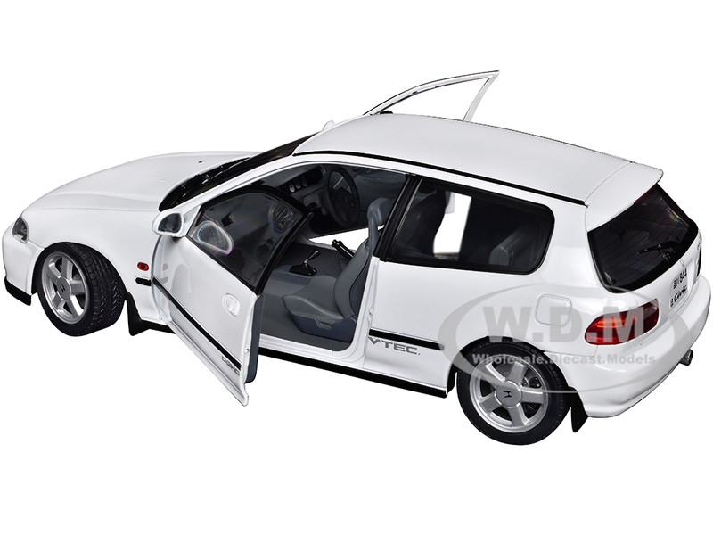 1991 HONDA CIVIC (EG6) RHD FROST WHITE 1/18 DIECAST MODEL BY