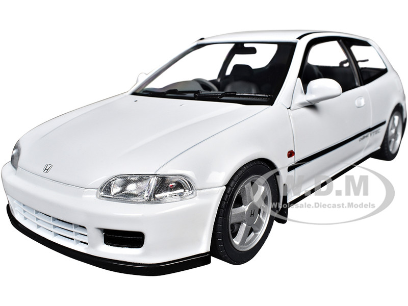 1991 Honda Civic EG6 RHD Right Hand Drive Frost White 1/18 Diecast Model Car Solido S1810401