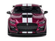 Shelby Mustang GT500 Fast Track Candy Purple with White Stripes 1/43 Diecast Model Car Solido S4311510