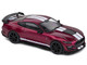 Shelby Mustang GT500 Fast Track Candy Purple with White Stripes 1/43 Diecast Model Car Solido S4311510