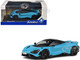 2020 McLaren 765 LT Curacao Blue with Black Top 1/43 Diecast Model Car Solido S4311904