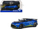 Aston Martin V12 Vantage Blue Metallic with Black Hood and Top 1/43 Diecast Model Car Solido S4314103