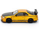 Nissan Skyline GT R R34 Top Secret RHD Right Hand Drive Gold Metallic with Carbon Hood and Trunk Tokyo Auto Salon 2024 Malaysia Diecast Expo 2024 1/64 Diecast Model Car Inno Models IN64-R34TS-MDX24
