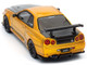 Nissan Skyline GT R R34 Top Secret RHD Right Hand Drive Gold Metallic with Carbon Hood and Trunk Tokyo Auto Salon 2024 Malaysia Diecast Expo 2024 1/64 Diecast Model Car Inno Models IN64-R34TS-MDX24