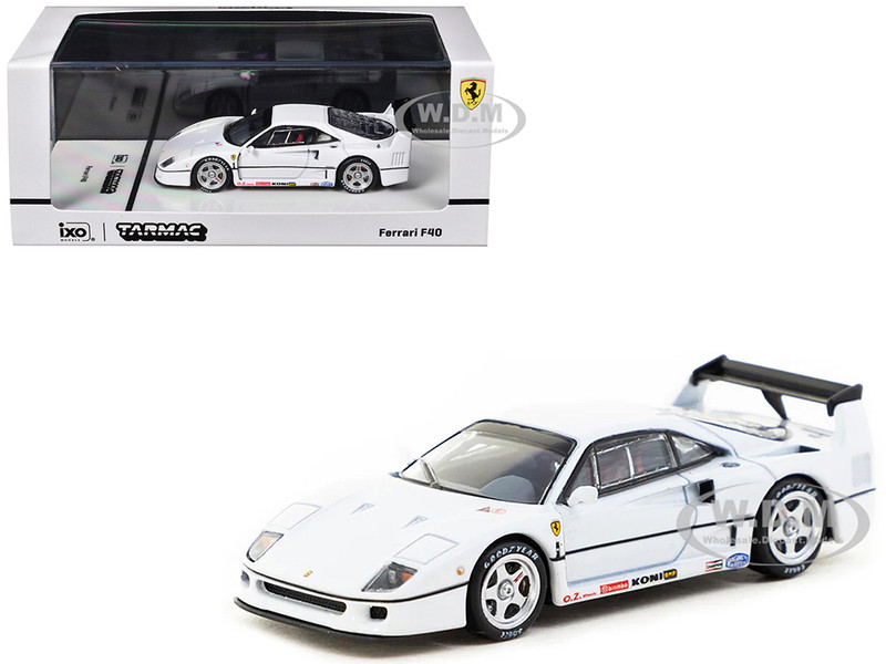 Ferrari F40 White Road64 Series 1/64 Diecast Model Car Tarmac Works T64R-076-WH