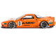Honda NSX Kaido Racing V1 Orange with White Hood Designed by Jun Imai Kaido House Special 1/64 Diecast Model Car Mini GT KHMG119