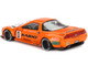 Honda NSX Kaido Racing V1 Orange with White Hood Designed by Jun Imai Kaido House Special 1/64 Diecast Model Car Mini GT KHMG119