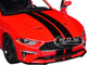 2018 Ford Mustang GT 5 0 Red with Black Stripes Timeless Legends Series 1/24 Diecast Model Car Motormax 79352TL-RBK