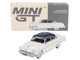 1954 Lincoln Capri Arctic White with Atlantic Blue Top Limited Edition to 3000 pieces Worldwide 1/64 Diecast Model Car Mini GT MGT00631