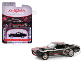 1967 Ford Mustang Eleanor Raven Black with Red Stripes Scottsdale 2023 Barrett Jackson Scottsdale Edition Series 14 1/64 Diecast Model Car Greenlight 37310A