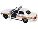 2009 Ford Crown Victoria Police Interceptor White with Yellow and Red Stripes Illinois State Police Hot Pursuit Series 10 1/24 Diecast Model Car Greenlight 85603