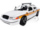 2009 Ford Crown Victoria Police Interceptor White with Yellow and Red Stripes Illinois State Police Hot Pursuit Series 10 1/24 Diecast Model Car Greenlight 85603