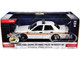 2009 Ford Crown Victoria Police Interceptor White with Yellow and Red Stripes Illinois State Police Hot Pursuit Series 10 1/24 Diecast Model Car Greenlight 85603