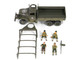 GMC CCKW 353B Cargo Truck 1st Infantry Division Weymouth England World War II 1945 United States Army with Figures Armoured Fighting Vehicle Series 1/32 Diecast Model Forces of Valor FOV-801201A
