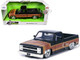 1985 Chevrolet C 10 Pickup Truck Black with Stripes and Paradox Wheels Just Trucks Series 1/24 Diecast Model Car Jada 35854